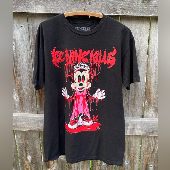 Ice Nine Kills- Minnie Mouse “Carrie” Tee- Size Large - Picture 1 of 7